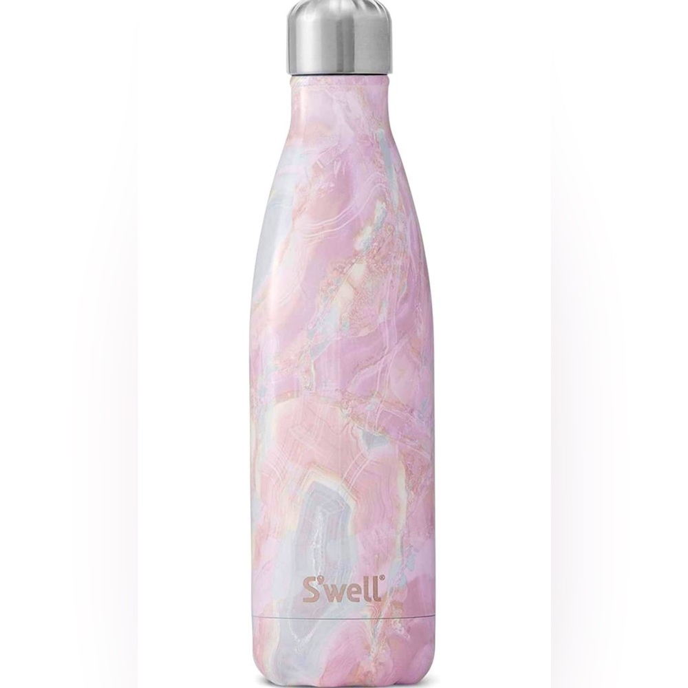 S'well 17oz Insulated Water Bottle in Geode Rose (marbled pink & lilac)